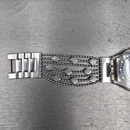 Swatch Brim Over Watch Women 34mm Black Dial Clear Case SFG295G New Battery11