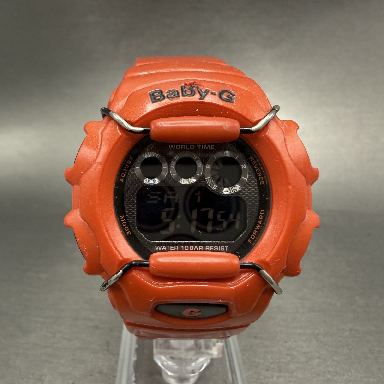 Casio Baby-G Watch Women 40mm Digital Red Tone Alarm Chrono BG-1006SA New Batt0