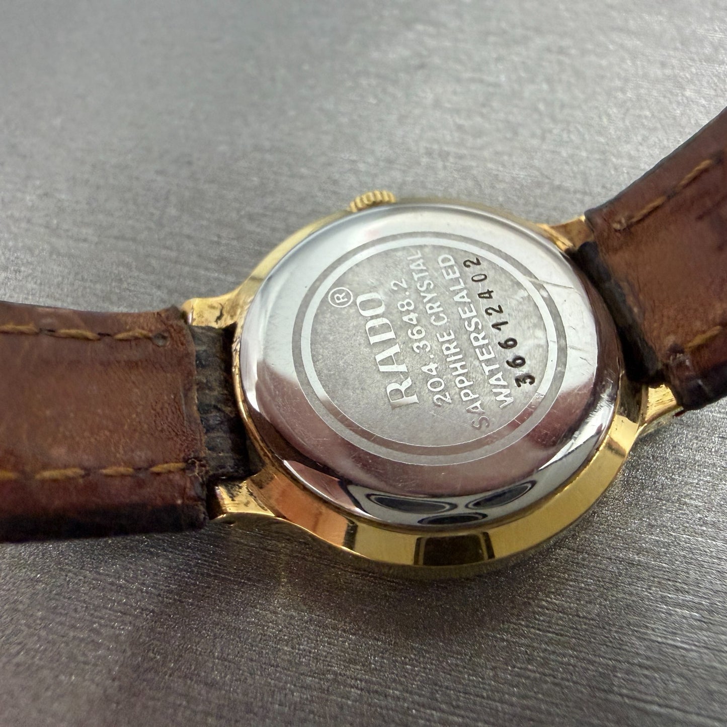 Rado LeSoir Watch Women 23mm Champagne Dial Gold Tone 204.3648.2 New Battery9