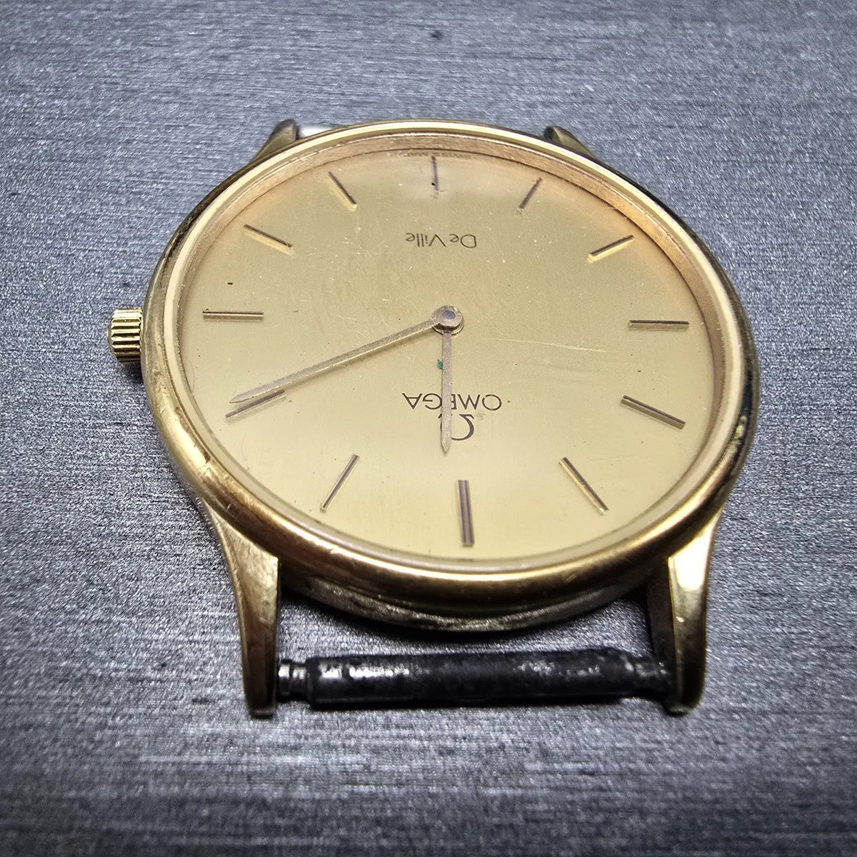 Omega De Ville Watch Men 32mm Gold Dial Gold Tone 195.0039 PARTS  Vintage5