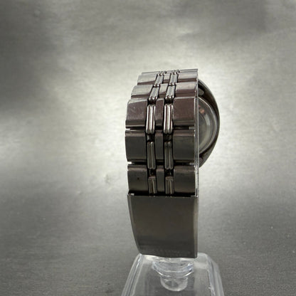 Seiko 5 Actus Watch Men 36mm Brown Dial Silver Tone Daydate Round 7019-7070 Runs7