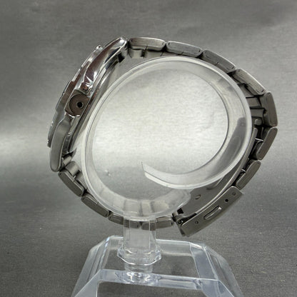 Casio Dive Watch Men 41mm White Dial Silver Tone Date Round MTP-1244 PARTS VTG7