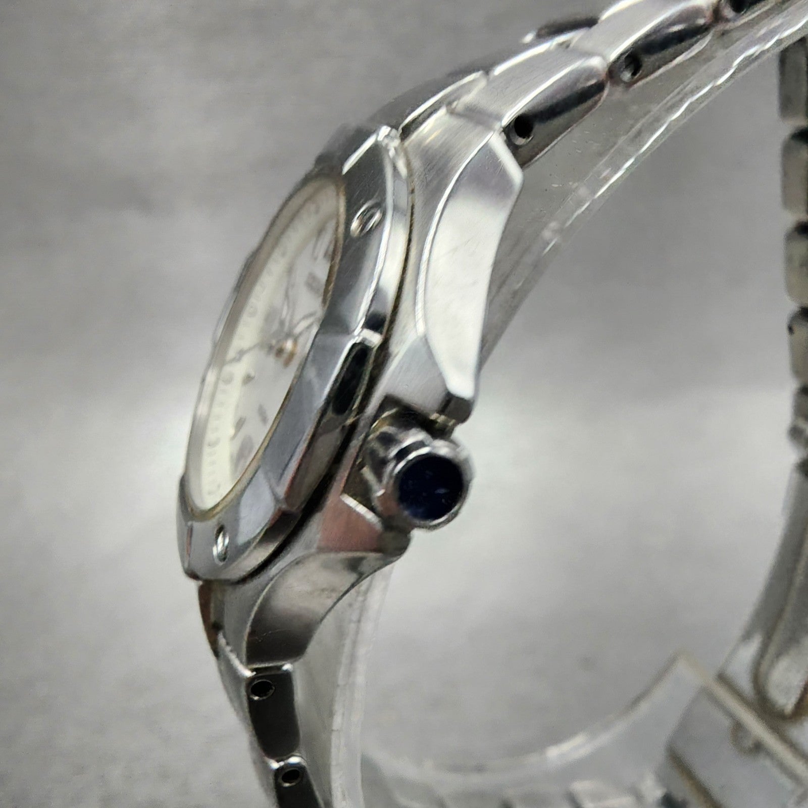 Seiko Watch Women 26mm White Dial Silver Tone Date Round 7N820BE0 New Battery2