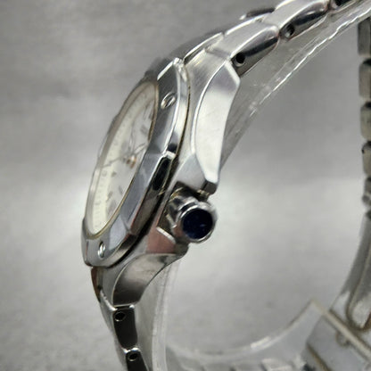 Seiko Watch Women 26mm White Dial Silver Tone Date Round 7N820BE0 New Battery2