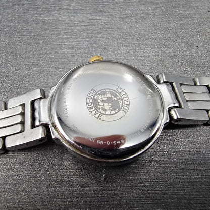 Citizen Eco-Drive Watch Women 21mm MOP Dial Two Tone Gemmed B023-S019249 Works9
