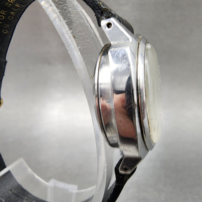 Seiko Automatic Watch Women 23mm Silver Dial Silver Tone Date 22050240 Runs3