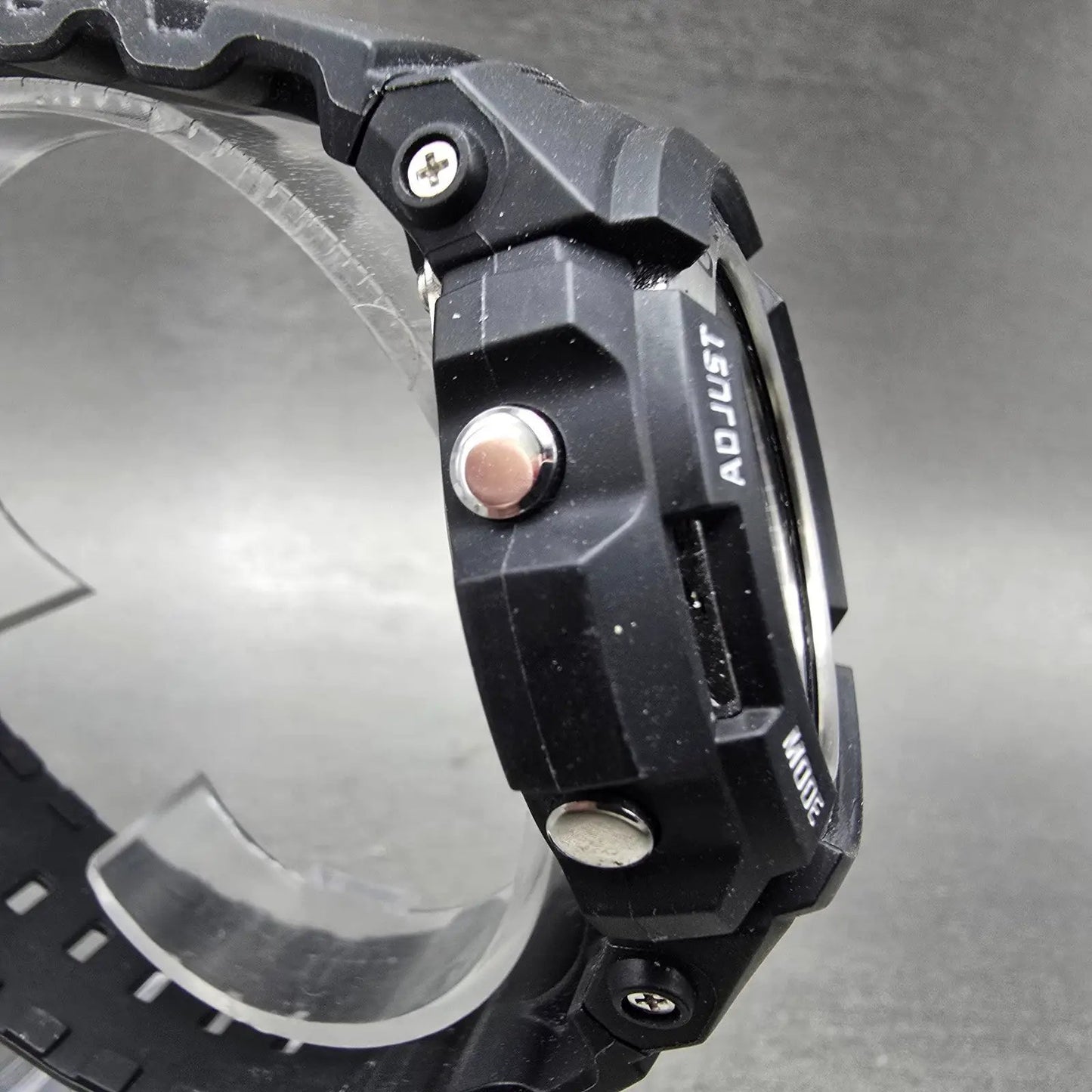 Casio G-Shock AWG-M100 Watch Men 47mm Black Silver Alarm Chrono Solar Works3