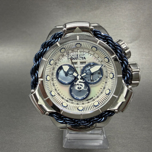 Invicta Subaqua Alpha Chrono Watch Men 52mm MOP Dial Steel Triple Calendar 360080