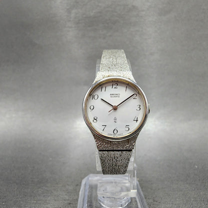 Seiko Watch Women 23mm Silver Dial Silver Tone Round 43010010 New Battery5