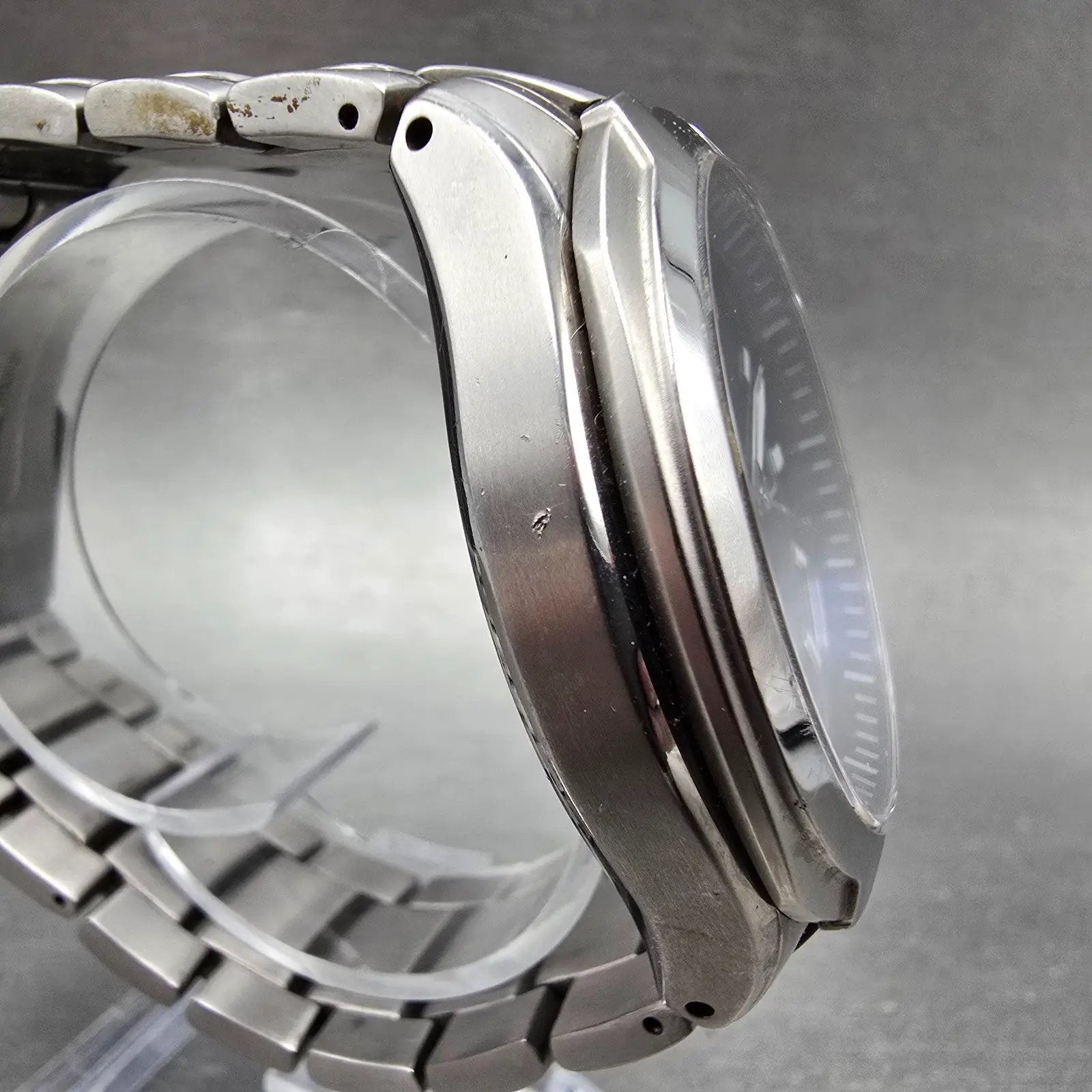 Citizen Eco-Drive Watch Men 43mm Blue Dial Titanium Date E111-S078369 Runs3
