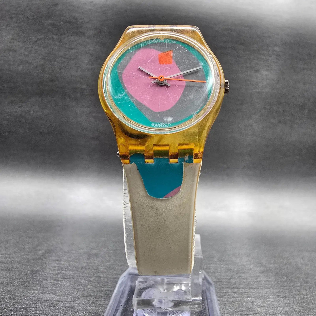 Swatch Luna Di Capri Watch Women 25mm Blue Dial Round LK109 New Battery Vintage5