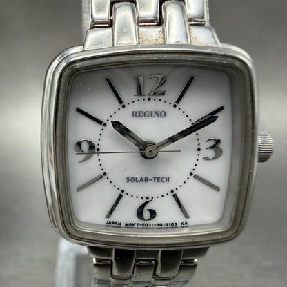 Citizen Reguno Solar Watch Women 23mm White Dial Silver Tone E031-R005288 Runs1