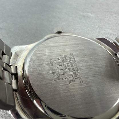 Citizen Watch Men 37mm Silver Dial Silver Tone Daydate Round 5500-K11511 New Bat9