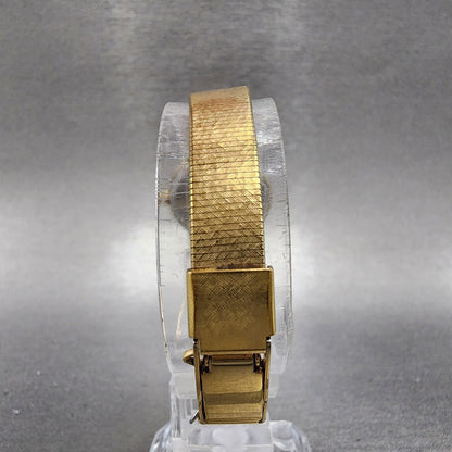 Seiko Watch Women 21mm Champagne Dial Gold Tone Round 2c210060 New Battery7