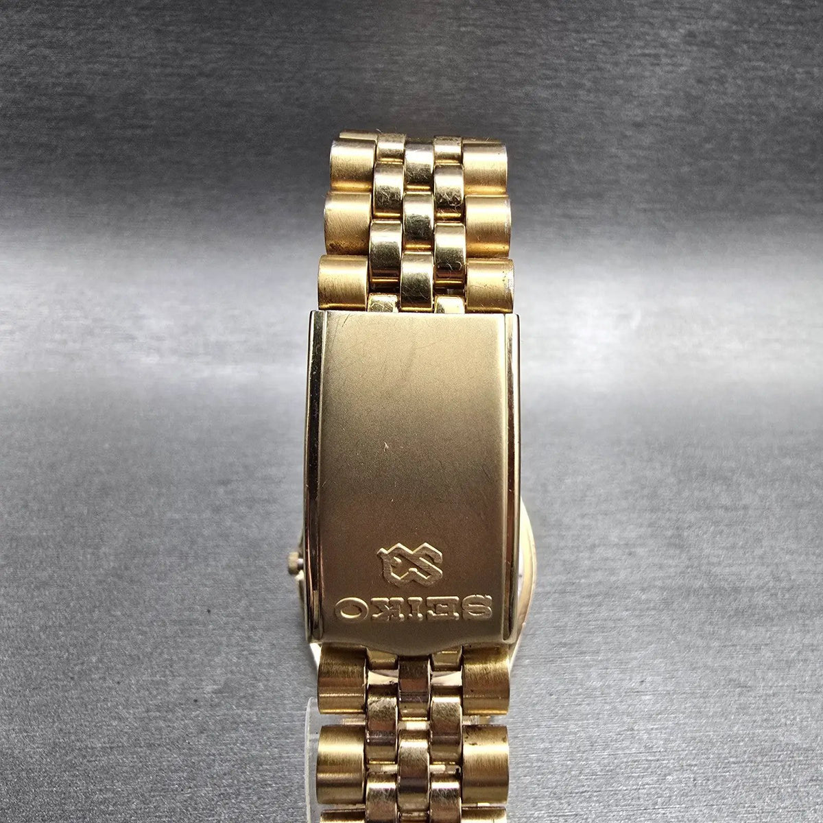 Seiko President Watch Men 36mm Gold Dial Gold Tone Daydate 5Y23-8A60 New Batt JP7