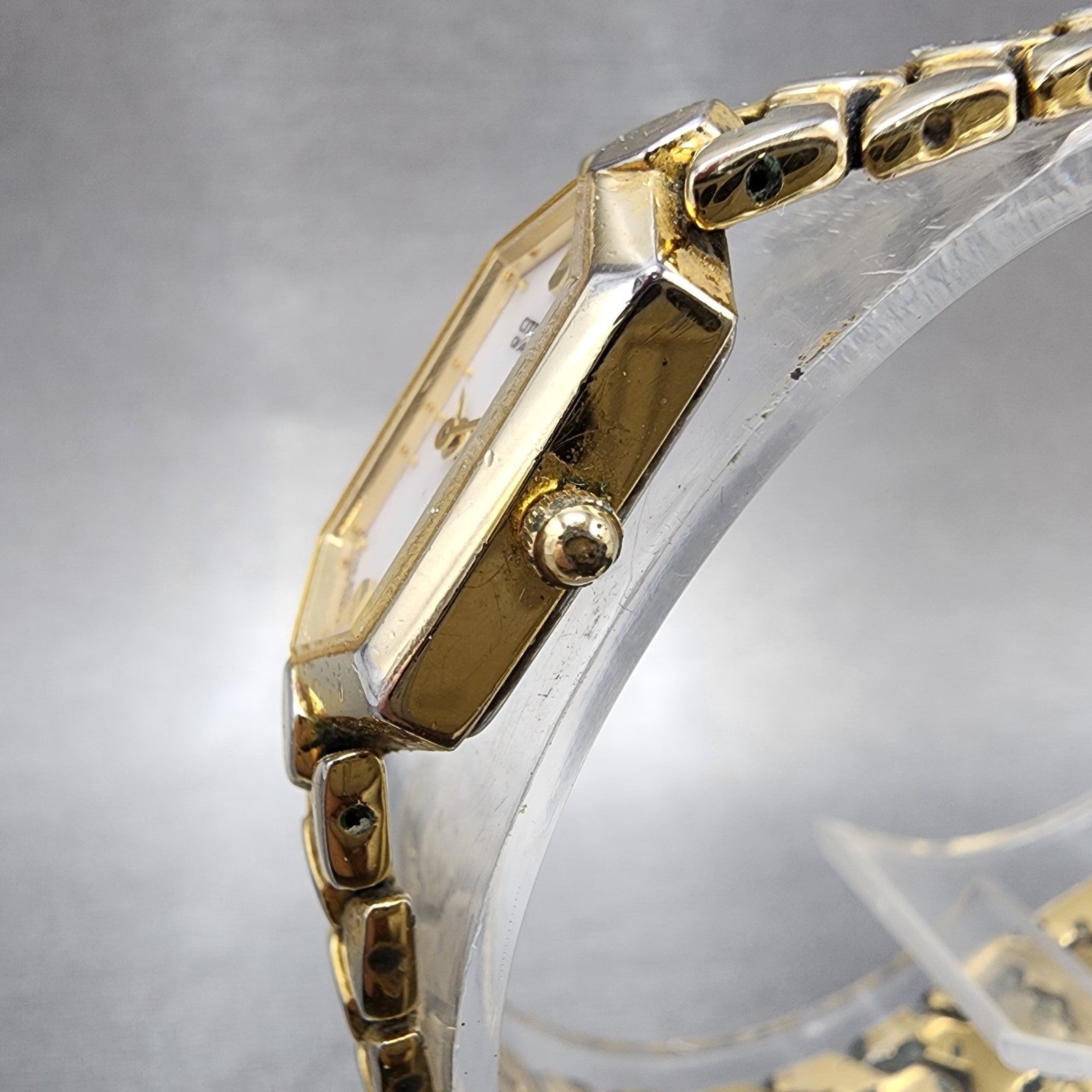 Citizen Watch Women 13mm MOP Dial Gold Tone Hexagon 5421S41185 New Battery2