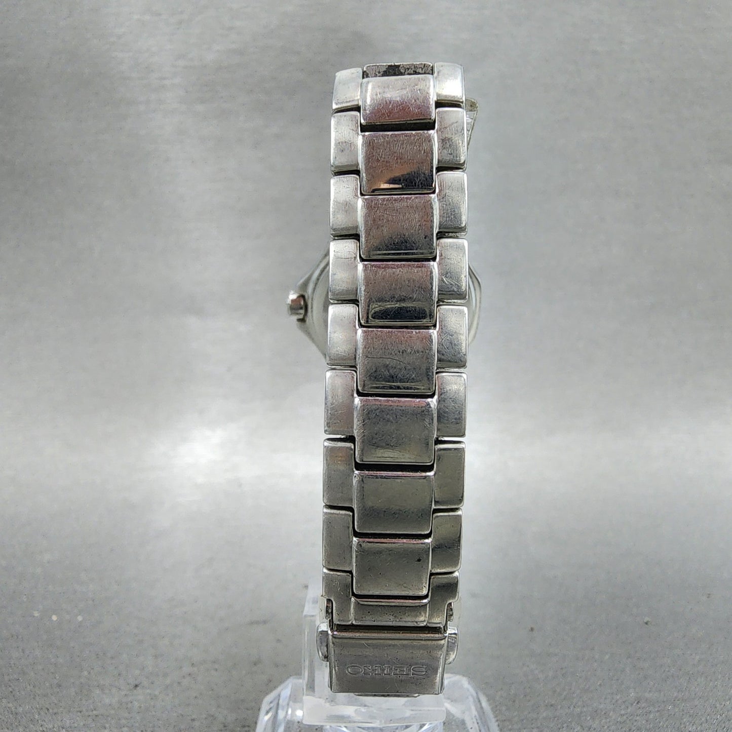 Seiko Watch Women 26mm White Dial Silver Tone Date Round 7N820BE0 New Battery7