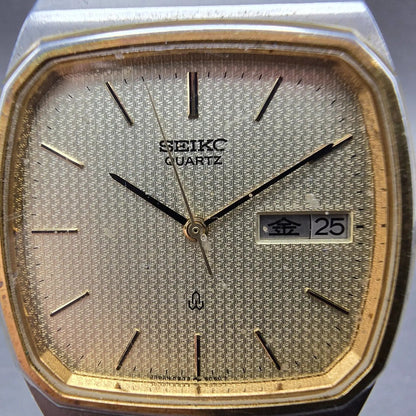 Seiko Watch Men 32mm Champagne Dial Two Tone Daydate 5933-5040 PARTS2