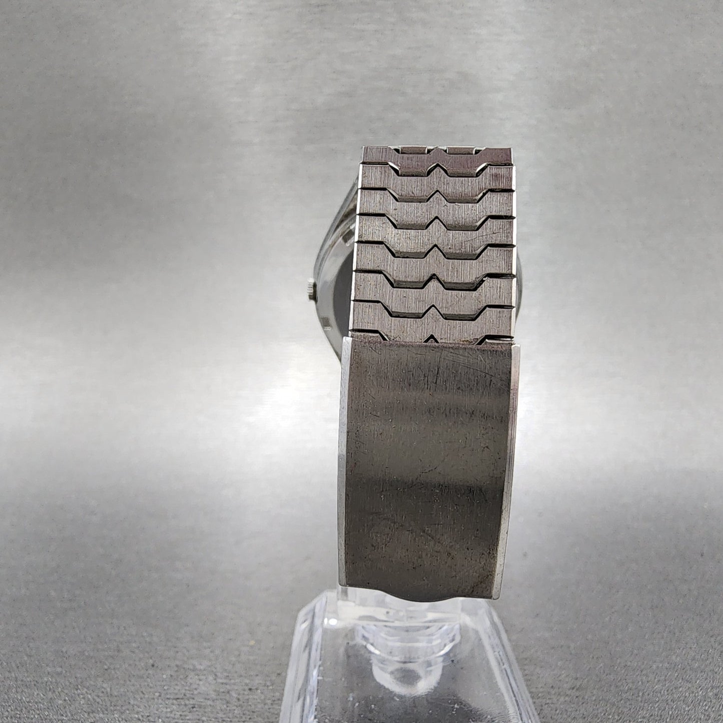 Citizen Electronic Cosmotron Watch Men 37mm Blue Dial Steel Daydate New Battery7