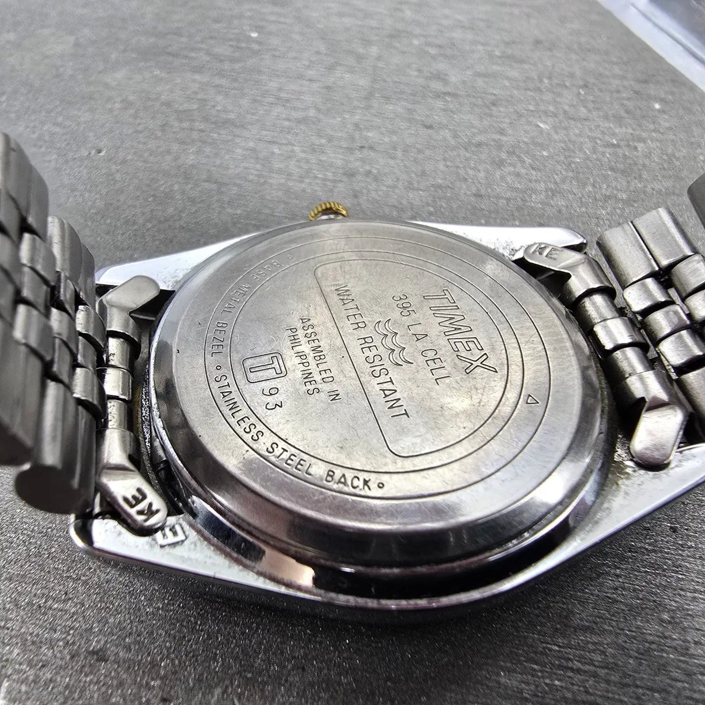 Timex President Watch Men 34mm Chamagne Dial Two Tone Daydate READ!! New Battery9