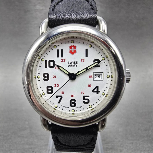 Victorinox Swiss Army Cavalry Watch Women 31mm White Dial Steel Date PARTS0