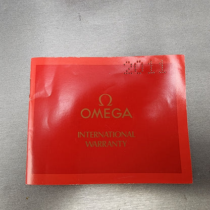 Omega Presentation Watch Box Red Leather Rectangle Vintage Single Watch Booklet9