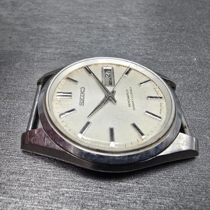 Seiko Seikomatic-P Watch men 37mm White Dial Steel Daydate 5106-8010 JDM PARTS4
