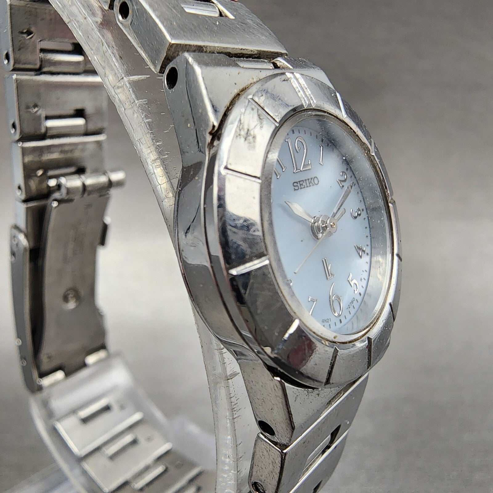 Seiko Lukia Watch Women 22mm Blue Dial Stainless Steel Date Round New Battery3