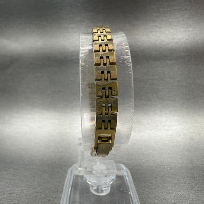 Seiko Watch Women 12mm Champagne Dial Gold Tone 1320-5029 New Battery Vintage 547