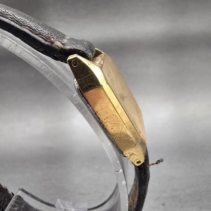 Seiko Watch Women 19mm Champagne Dial Gold Tone Rectangle 5421-5110 New Battery3