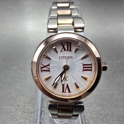 Citizen Eco-Drive Xc Watch Women 24mm White Dial Two Tone Round E031-T0142751