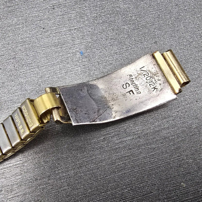 Navajo Sterling Silver Watch Band Tips 9mm Moonstone 1/20 12K SF  Vintage12