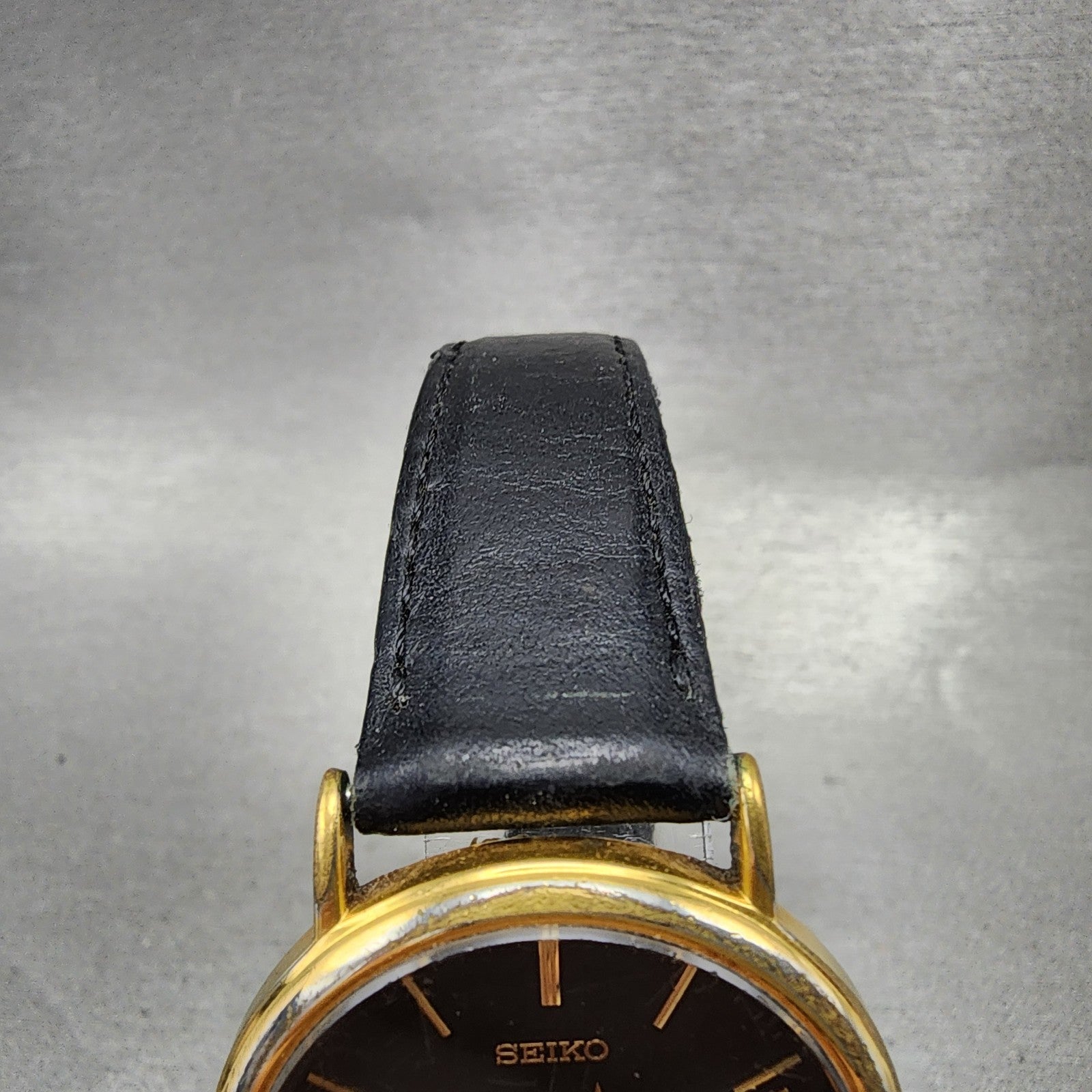 Seiko Watch Men 34mm Black Dial Gold Tone Olympic 7n218a00 New Battery4