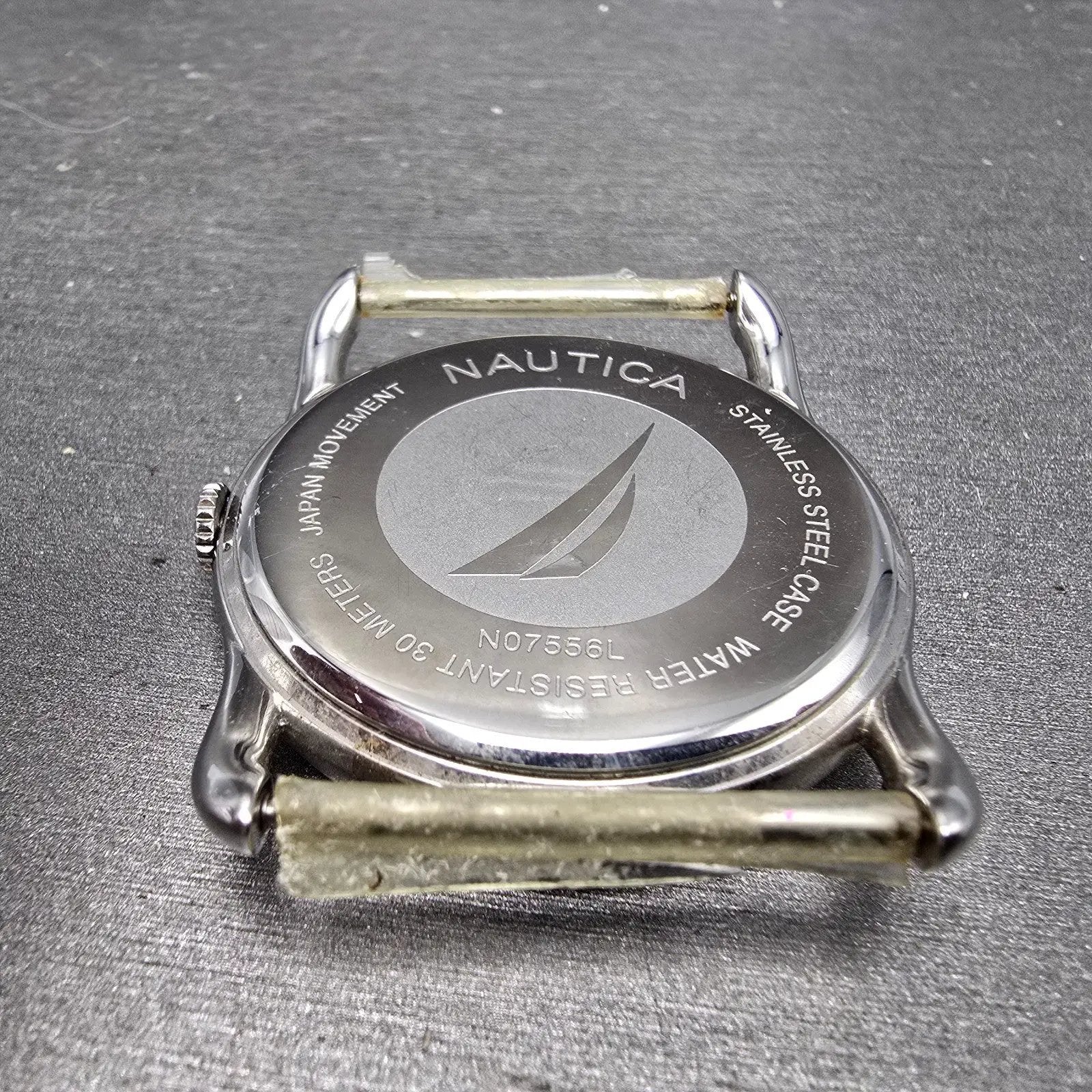 Nautica Watch Men 42mm Silver Dial Stainless Steel Round N07556L New Battery8