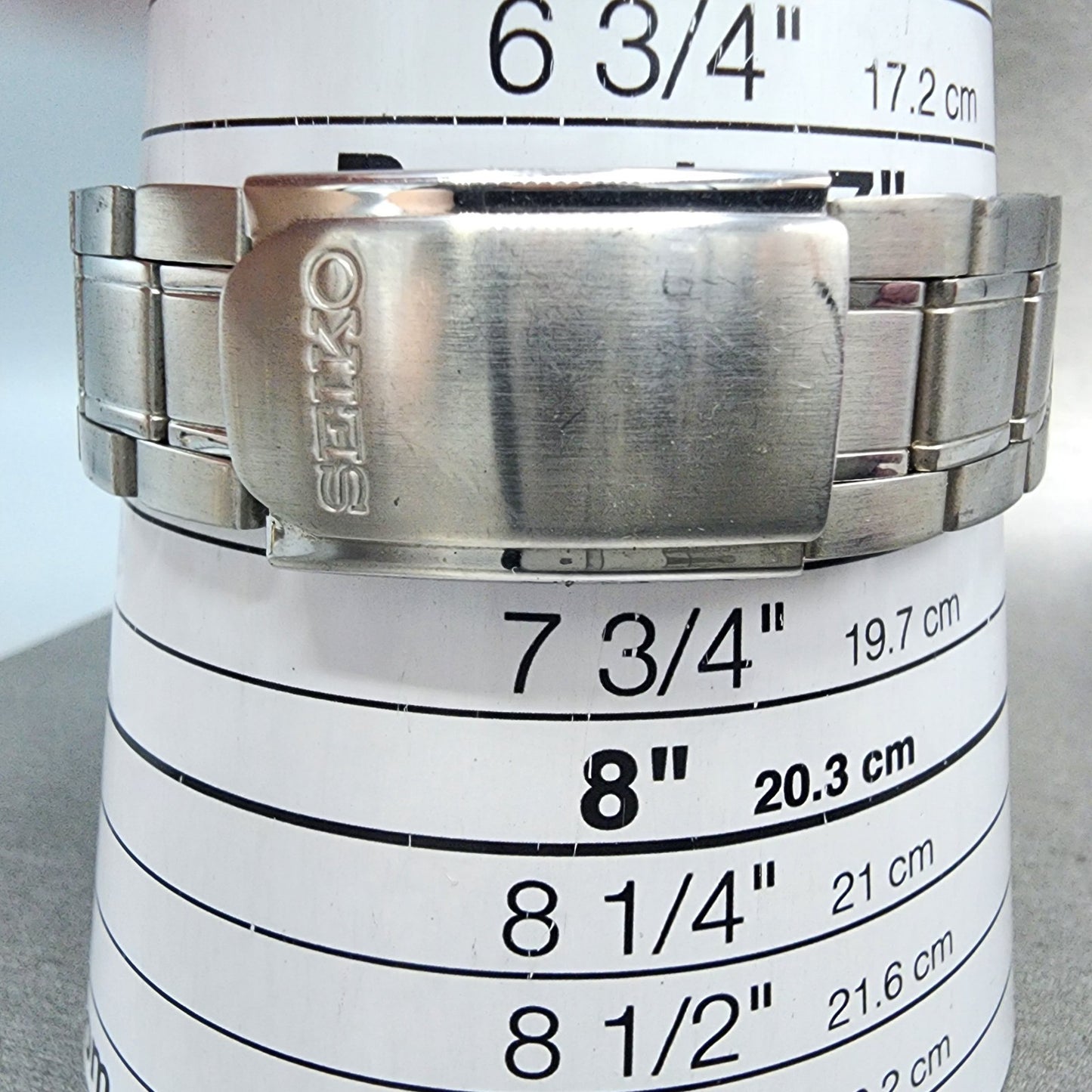 Seiko Chronograph Watch Men 39mm White Dial Silver Tone Date 7t920cc0 New Batt10