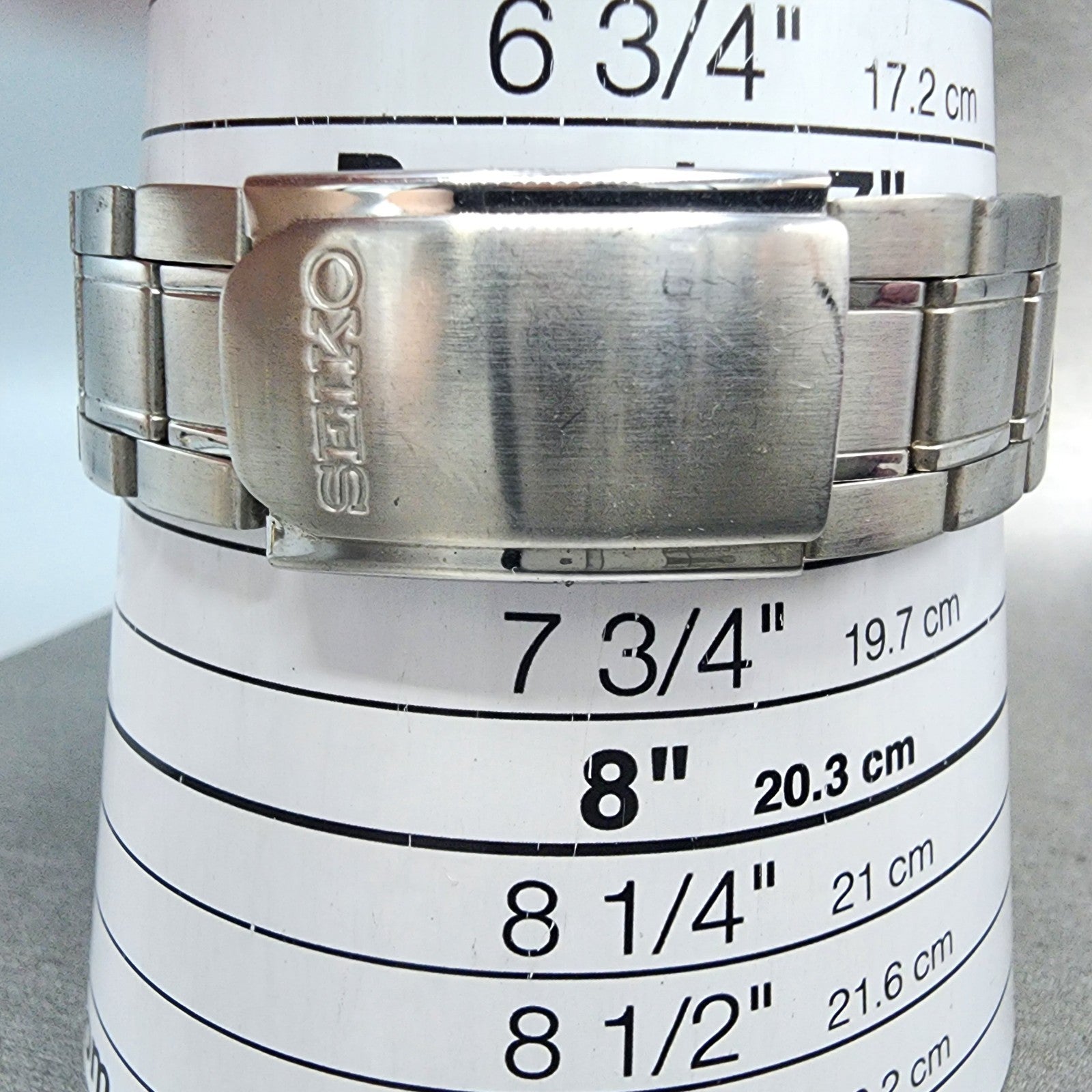 Seiko Chronograph Watch Men 39mm White Dial Silver Tone Date 7t920cc0 New Batt10