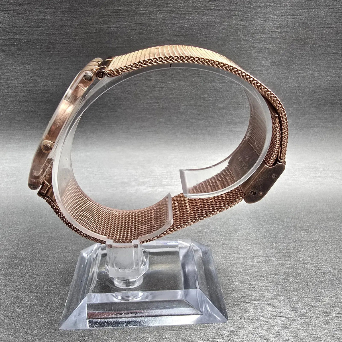 Swatch Skin Hello Darling Watch Women 33mm Rose Gold Dial Clear SFP115M New Batt6