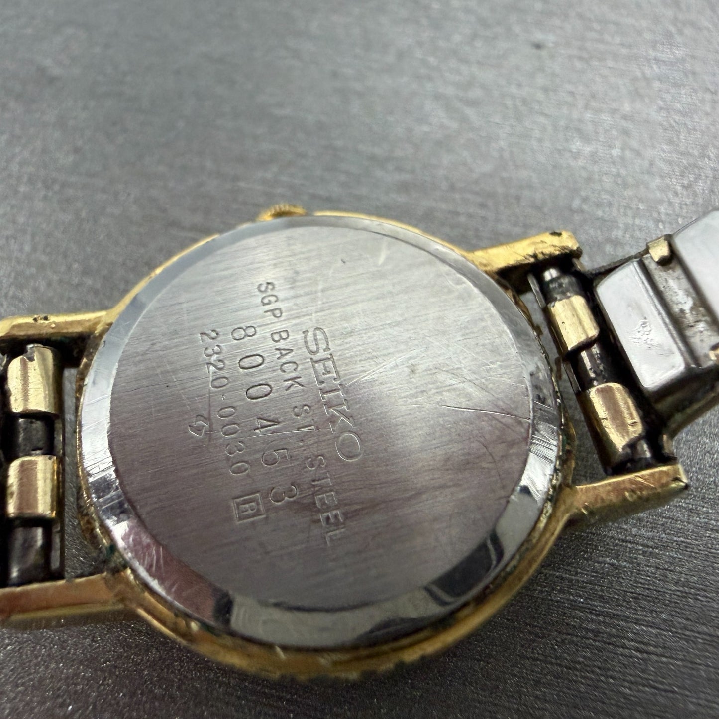 Seiko Watch Women 22mm Champagne Dial Gold Tone Round 2320-0030 New Battery9