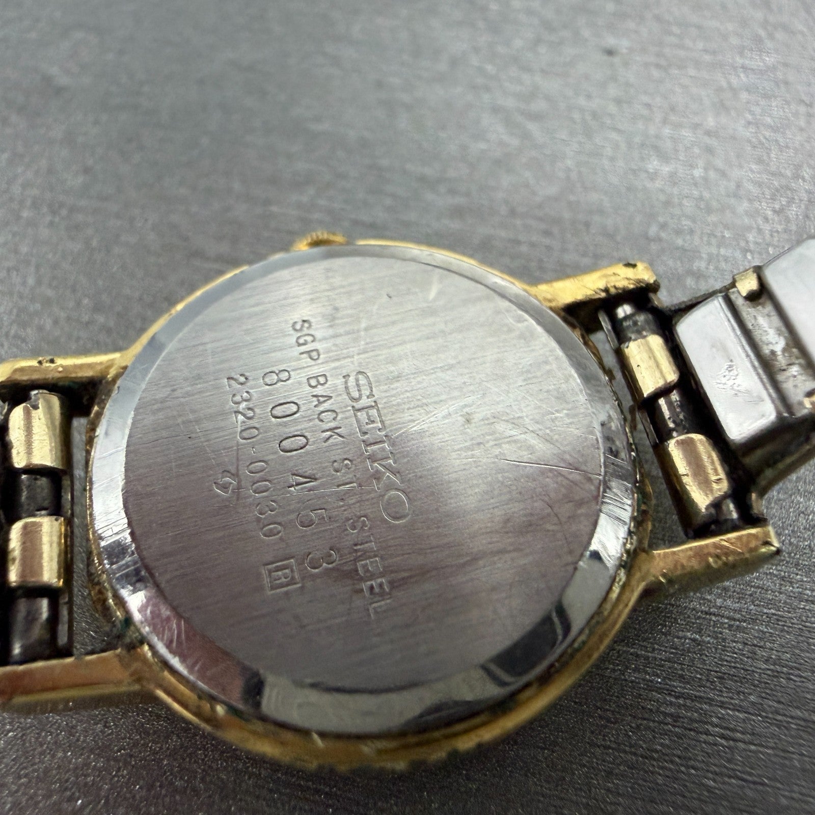 Seiko Watch Women 22mm Champagne Dial Gold Tone Round 2320-0030 New Battery9