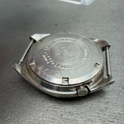 Seiko 5 Actus SS Watch Men 38mm Green Dial Silver Tone Daydate 5126-6010 PARTS9