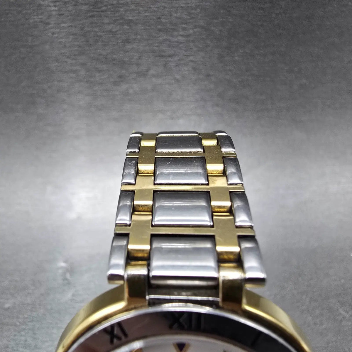 Seiko Presage Watch Men 34mm White Dial Two Tone Date Round 7749-6000 PARTS6