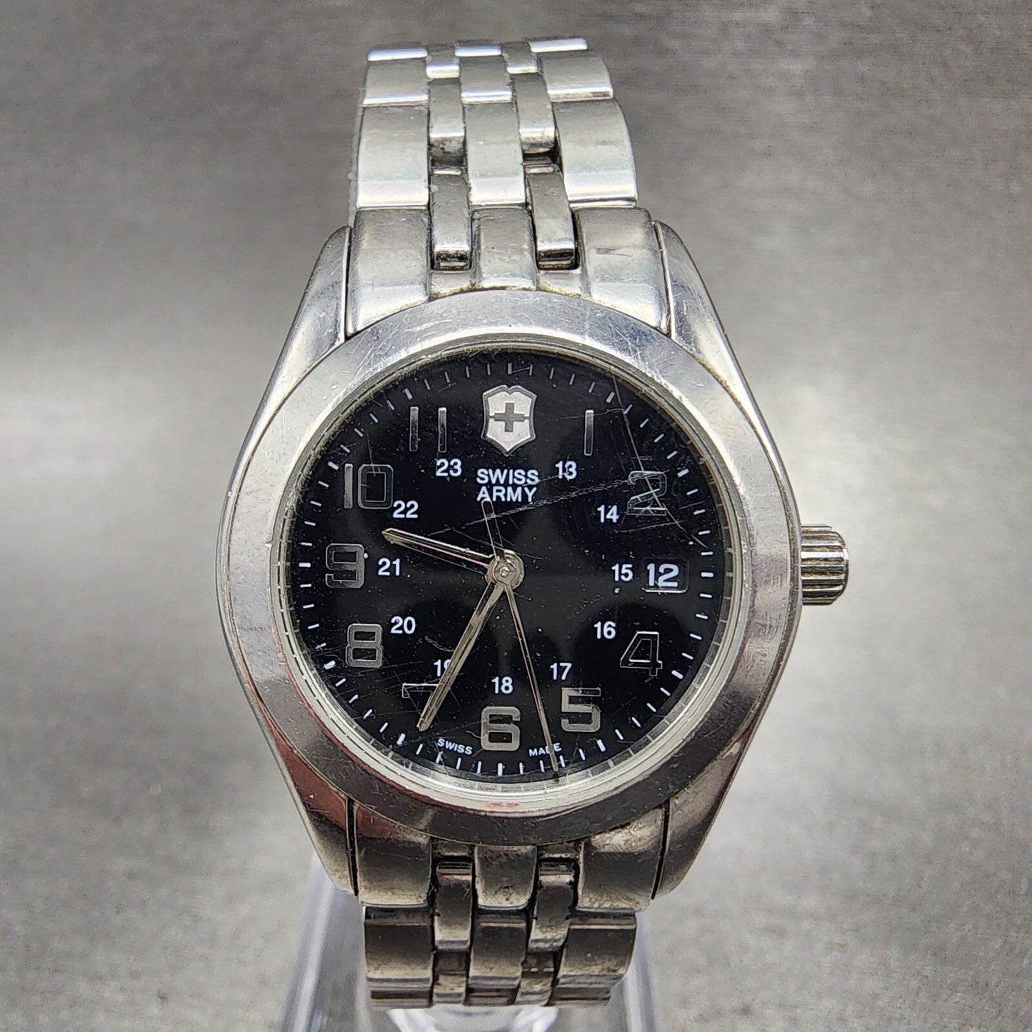 Victorinox Swiss Army Alliance Watch Women 28mm Black Dial Steel 24657 PARTS0