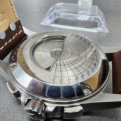 Hamilton Aviation X-Wind Chronograph Watch Men 44mm Black Dial Steel Date Runs