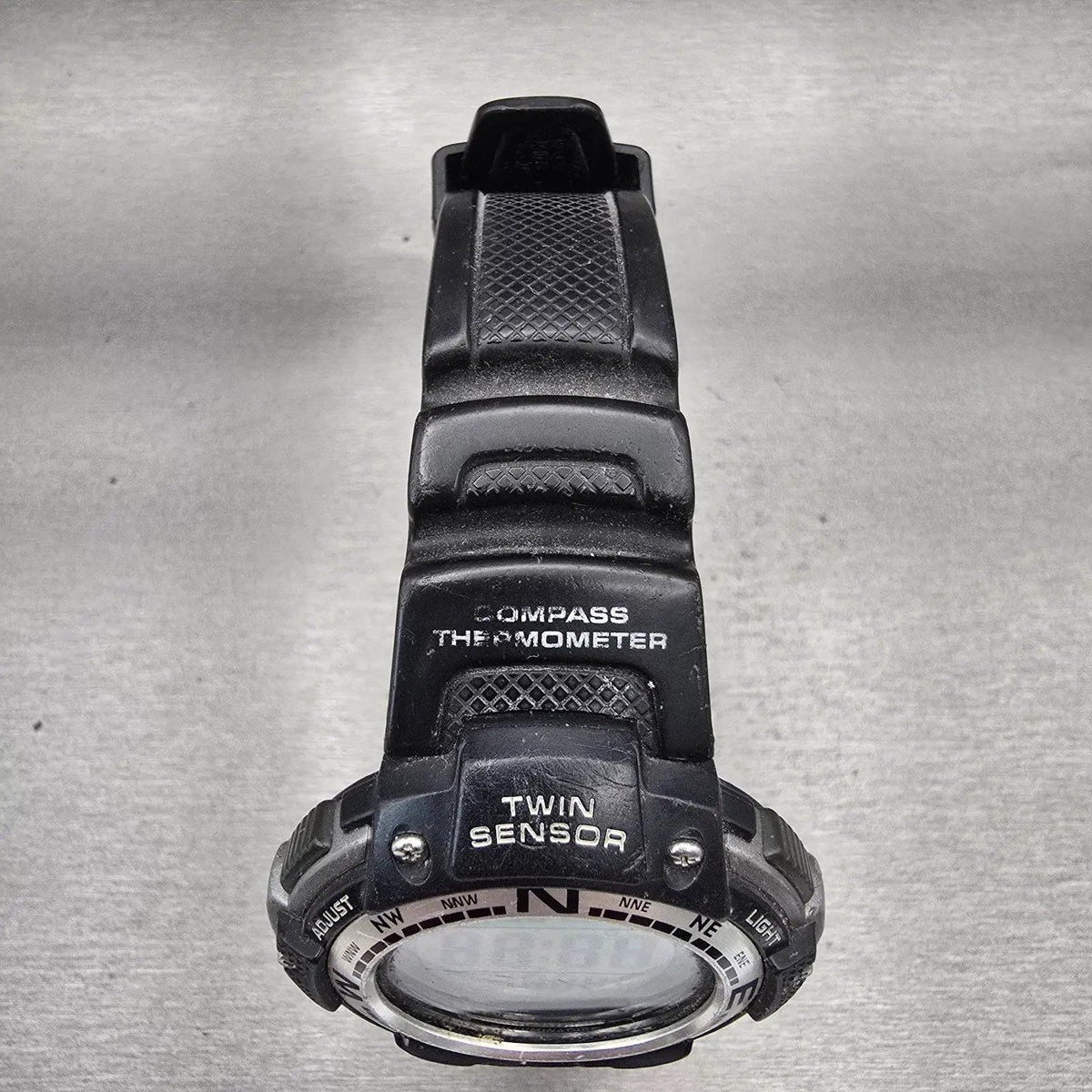 Casio SGW-100 Digital Watch Men 48mm Silver Black Compass Thermometer New Batt4
