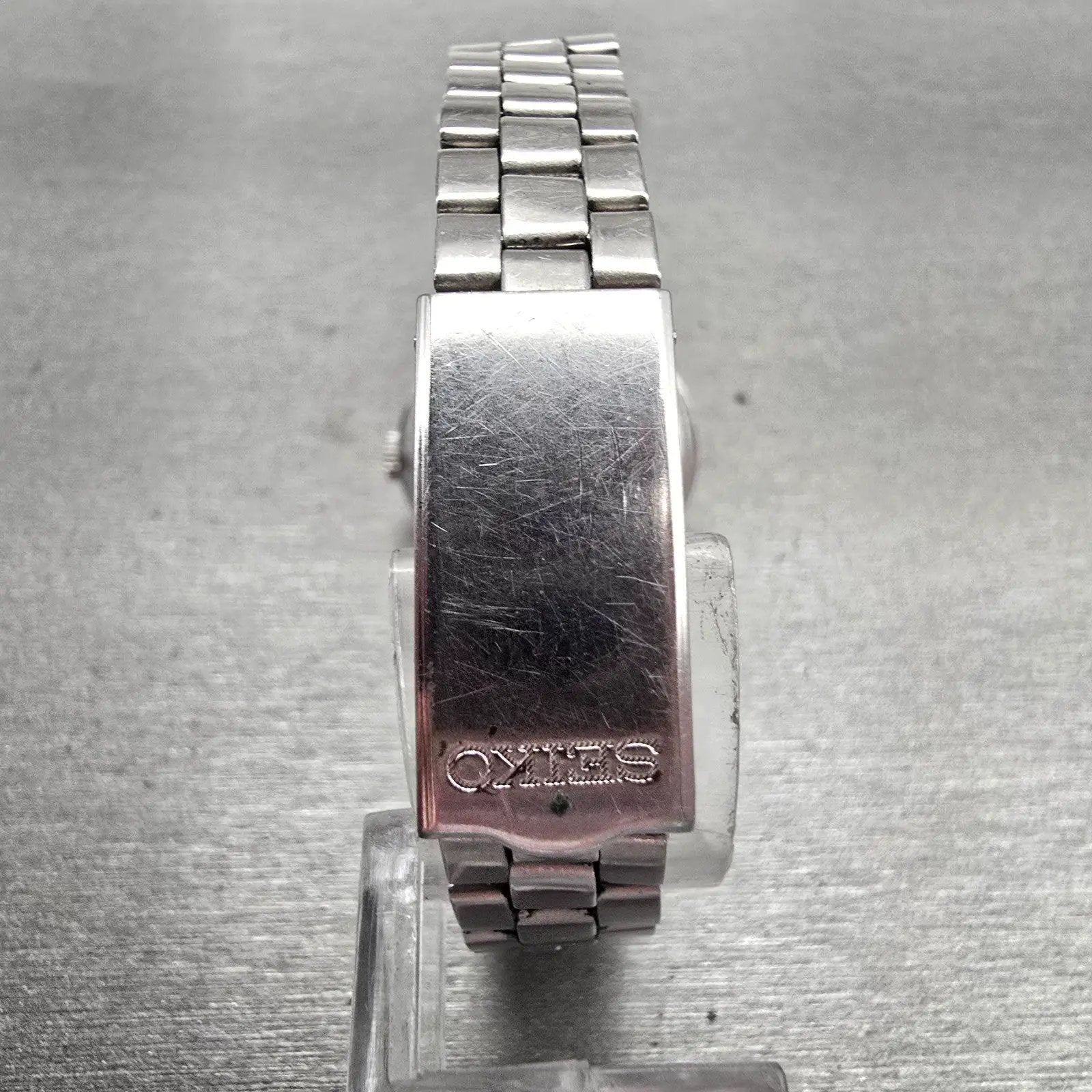 Seiko Watch Women 25mm Silver Dial Silver Tone Daydate Round 2626-0090 New Batt7