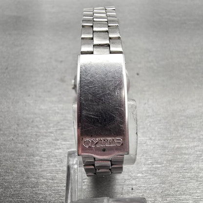 Seiko Watch Women 25mm Silver Dial Silver Tone Daydate Round 2626-0090 New Batt7
