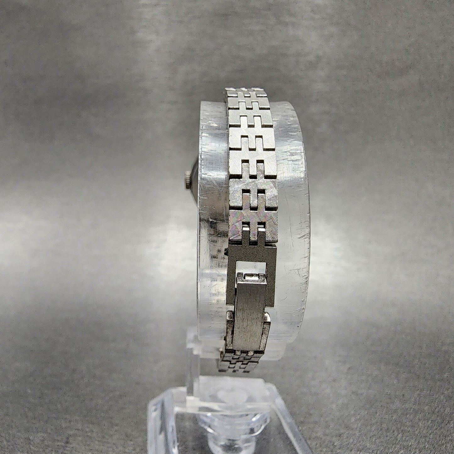 Seiko Watch Women 19mm Silver Dial Silver Tone Manual Octagon 11043390 Runs8