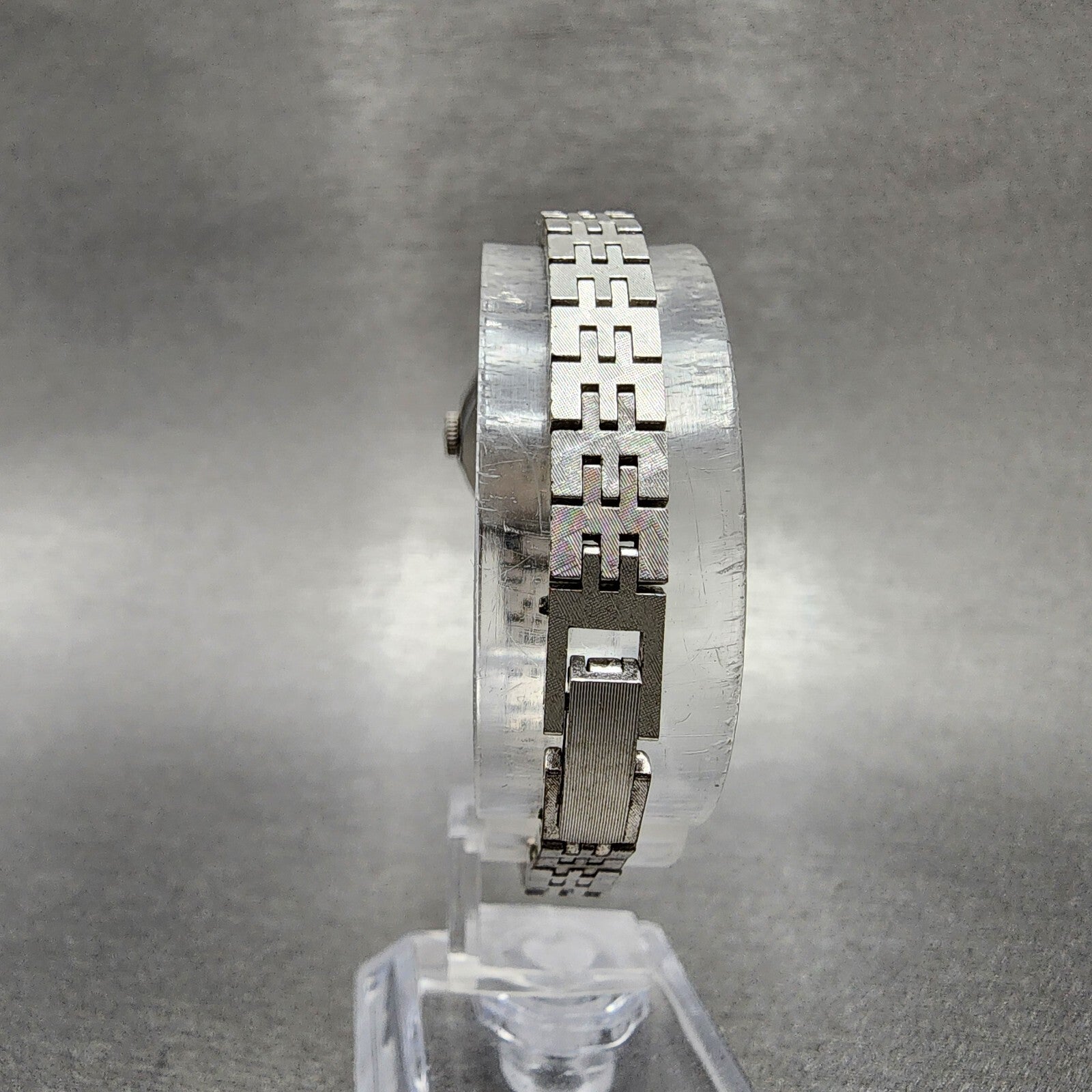 Seiko Watch Women 19mm Silver Dial Silver Tone Manual Octagon 11043390 Runs8