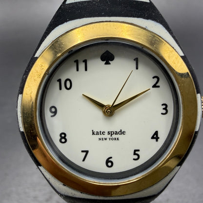 Kate Spade Rumsey Watch Women 31mm White Dial Black Case Round New Battery1