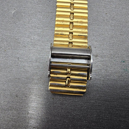 Seiko Bracelet 18mm Stainless Steel Gold Tone Vintage Japan Z1332L Broken Clasp8